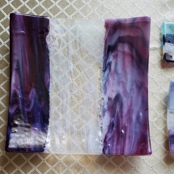 Handmade art glass 6 pc set - all unique - Picture 2 of 8